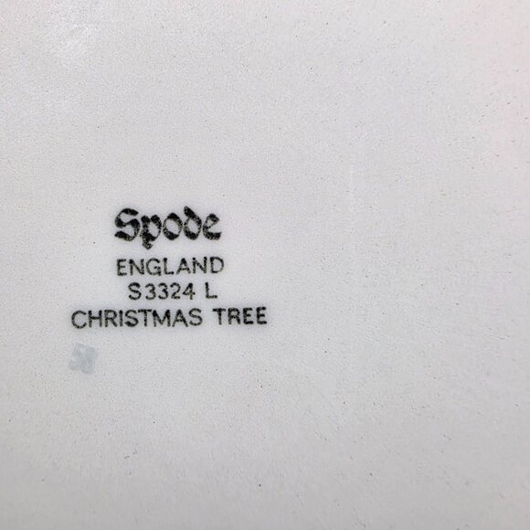 Spode England Christmas Tree Dish trinket box Decorative Holiday Bowl Porcelain - Picture 3 of 7